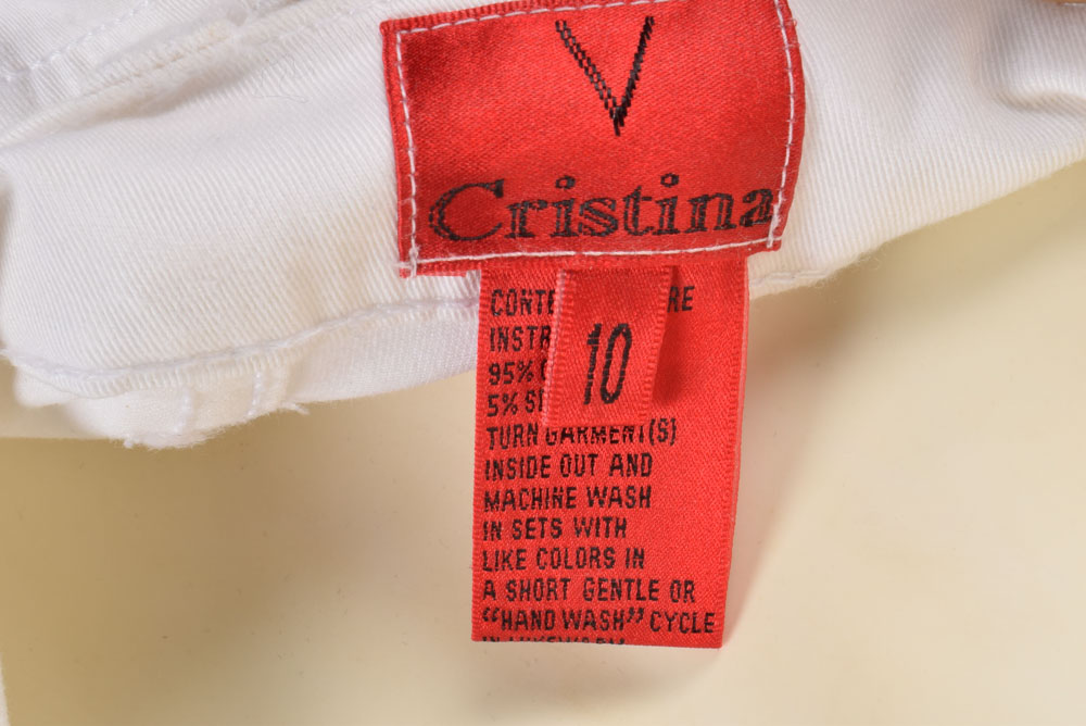 Christina White Cotton Capris and Shirt