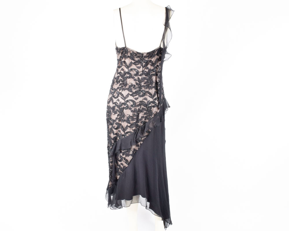 Beaded Lace Foliate Dress