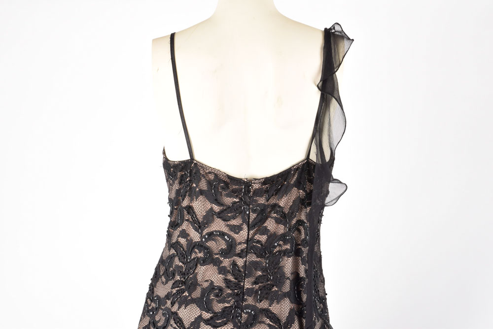 Beaded Lace Foliate Dress