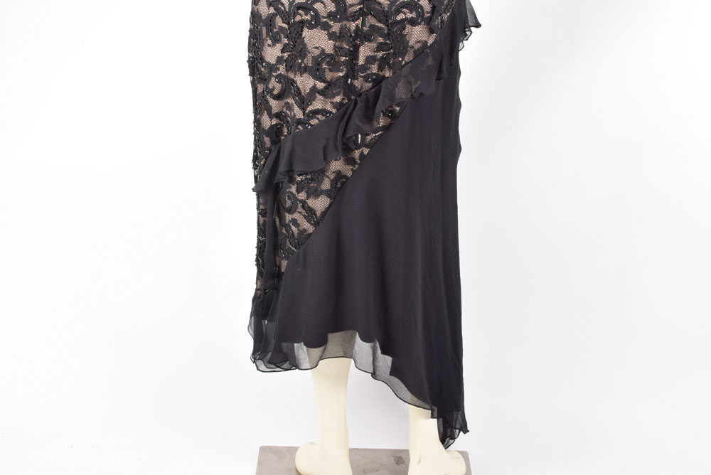 Beaded Lace Foliate Dress