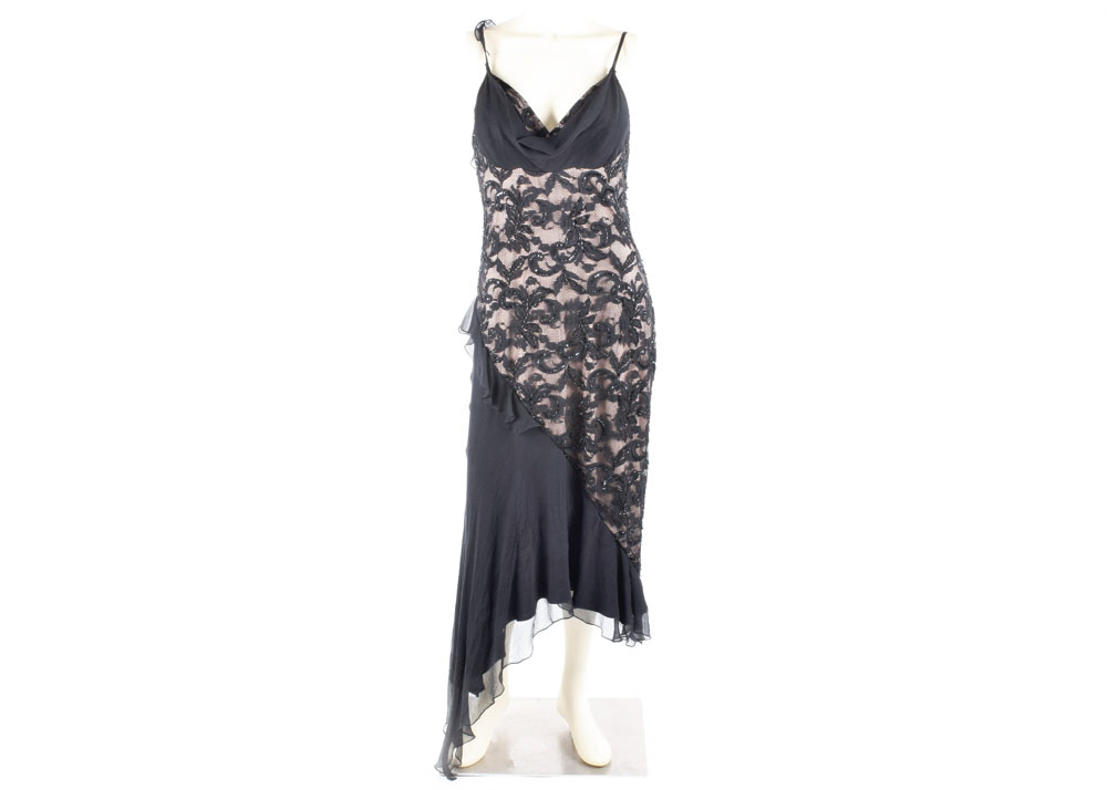 Beaded Lace Foliate Dress
