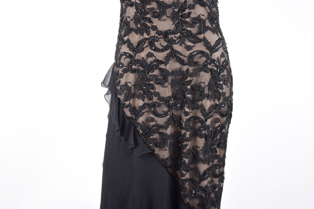 Beaded Lace Foliate Dress