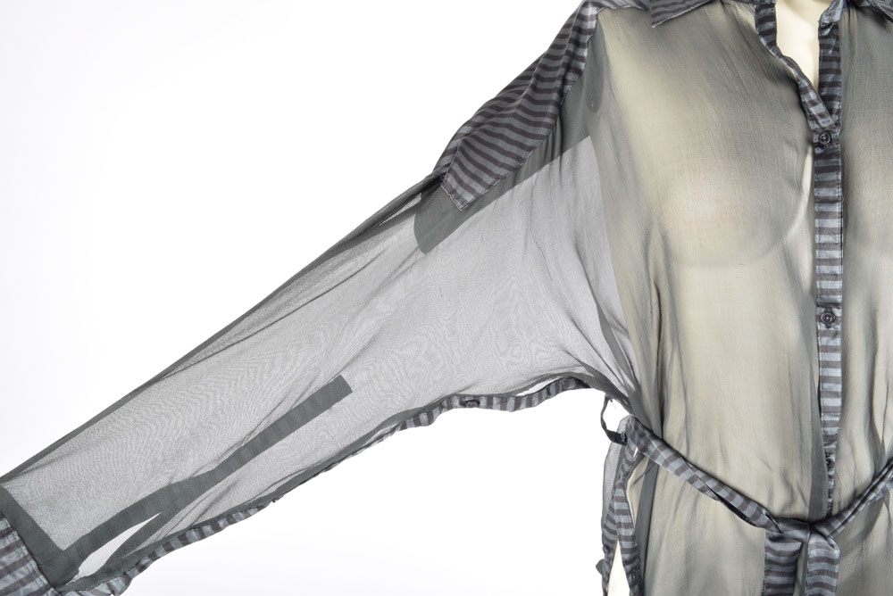 Buddhist Punk Sheer Silk Button-Down Shirt