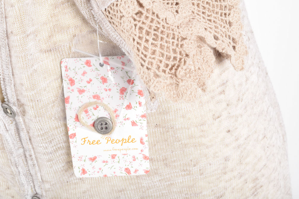 Chico's Shawl and Free People Knit and Crochet Cardigan Sweater, New with Tag