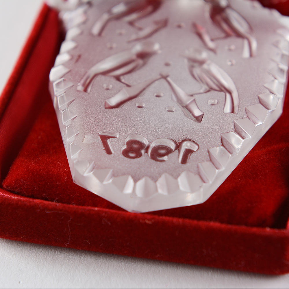 Pair of Vintage Waterford Crystal Ornaments