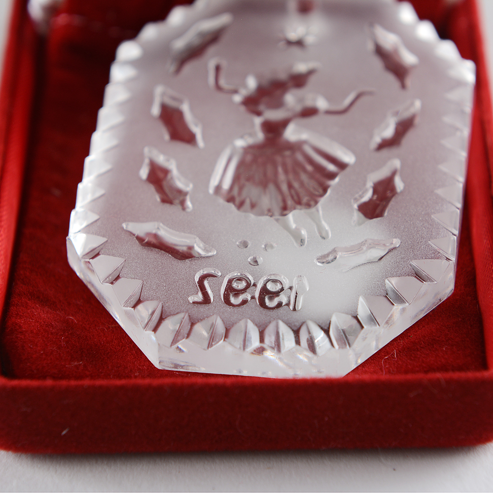 Pair of Vintage Waterford Crystal Ornaments