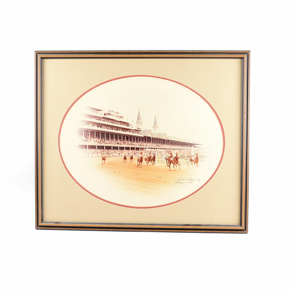 Limited Edition Kentucky Derby Photograph Signed by Artist