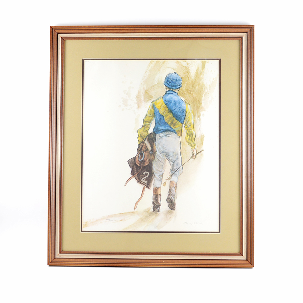 Signed Limited Edition Jockey Print by Henry Koehler