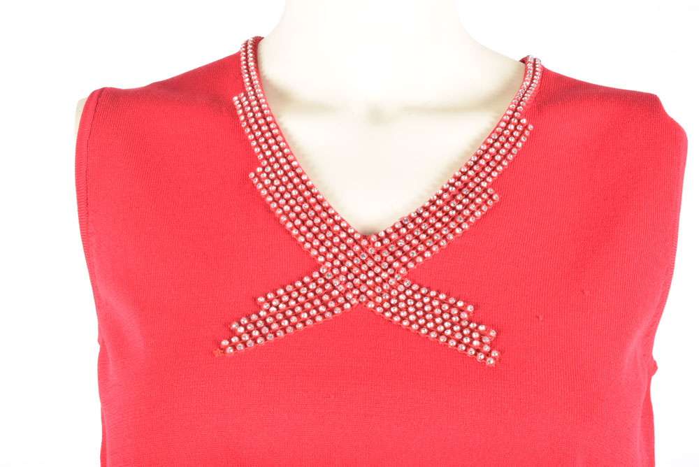 Large Collection of Women's Clothes Including Vestito of New York Pants Autographed by Tanya Tucker, and Cache