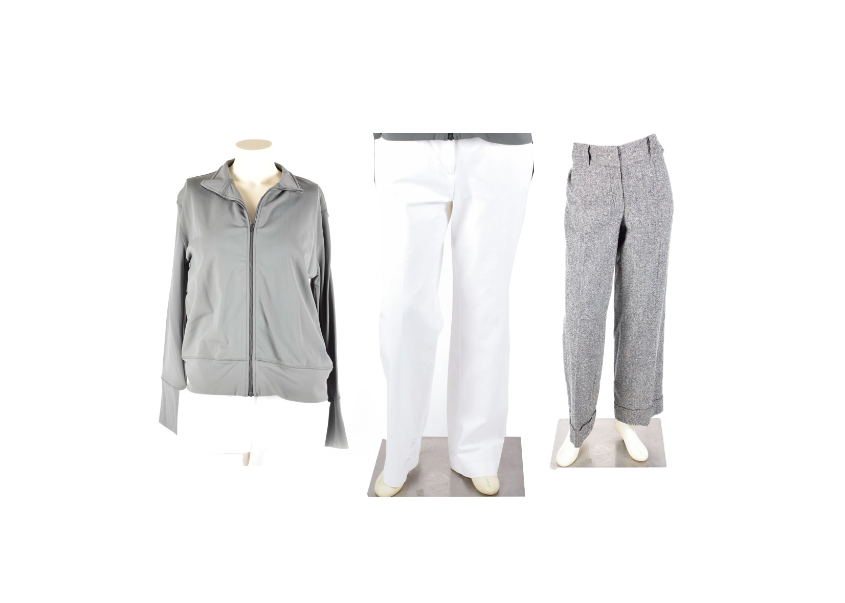 Piazza Sempione Pants, John Paul Richard Pants, and Gym Fitiques Jacket