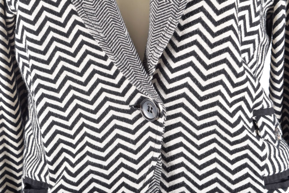 Women's Kenzo Chevron Single Button Jacket and Matching Pants