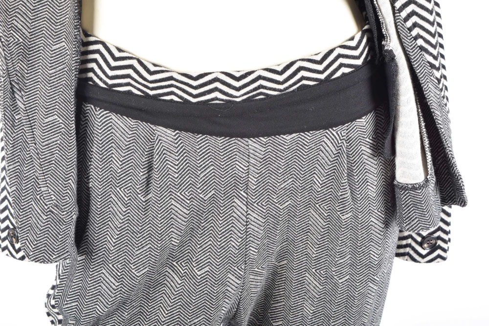 Women's Kenzo Chevron Single Button Jacket and Matching Pants