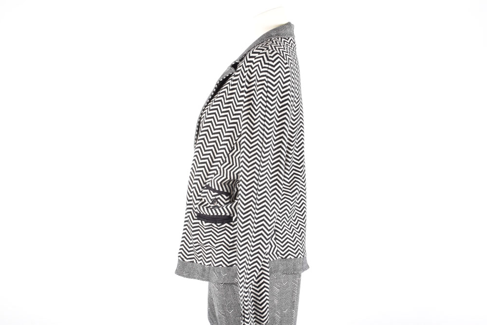 Women's Kenzo Chevron Single Button Jacket and Matching Pants