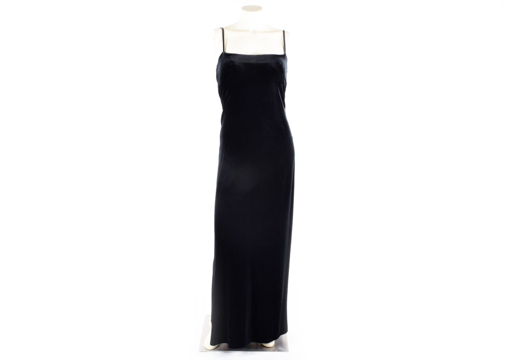 Bebe Black Velvety "Kendra" Dress, New with Tag