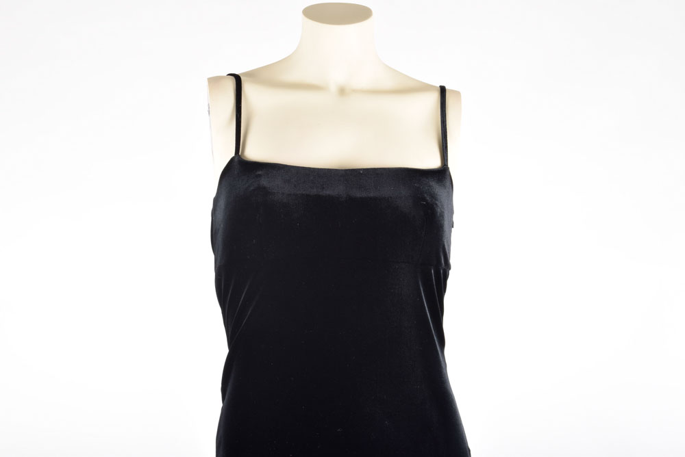 Bebe Black Velvety "Kendra" Dress, New with Tag