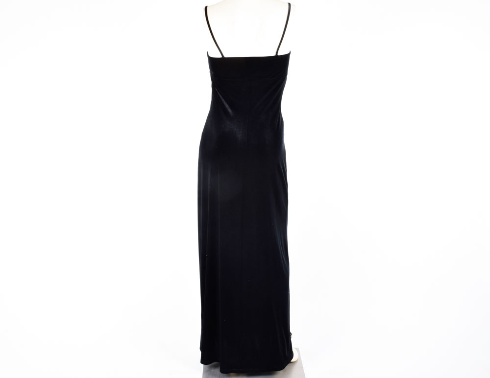 Bebe Black Velvety "Kendra" Dress, New with Tag