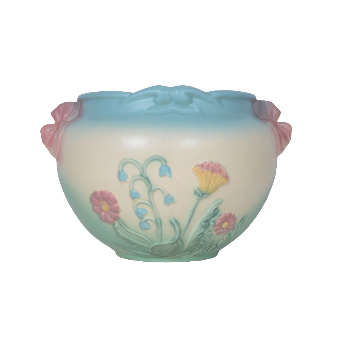 Vintage Hull Art "Bow Knot" Pottery Jardiniere