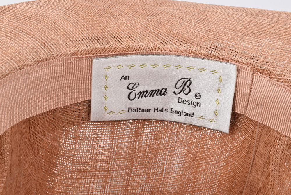 Emma B. Designer Cellophane Hat with Feathers