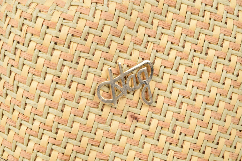 Henschel Hat Co. Straw Trilby Hat with "Hag" Pin