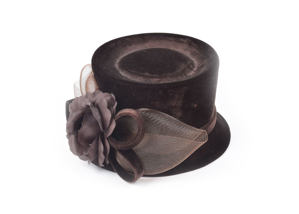 Plaza Suite of New York Chocolate Brown Velvet "Bryant Park" Hat
