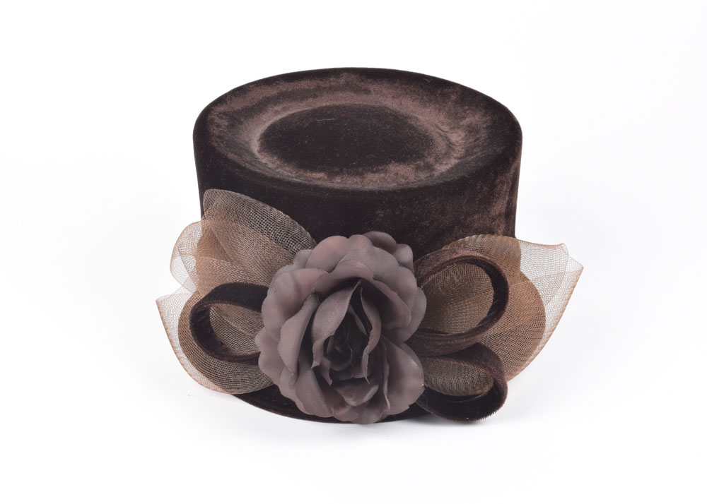 Plaza Suite of New York Chocolate Brown Velvet "Bryant Park" Hat