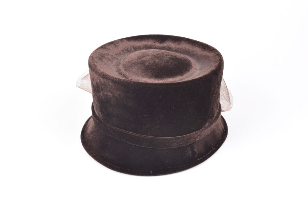 Plaza Suite of New York Chocolate Brown Velvet "Bryant Park" Hat