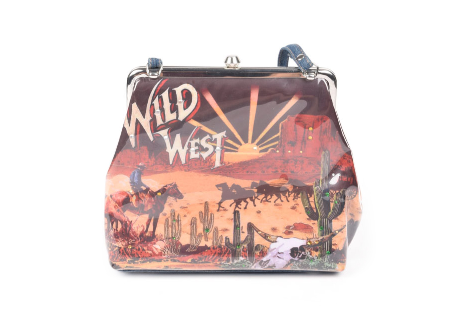 Wild West Handbag with Denim Straps