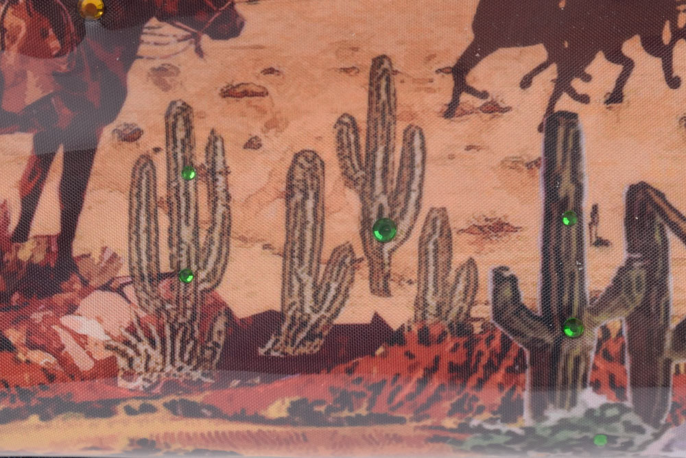 Wild West Handbag with Denim Straps