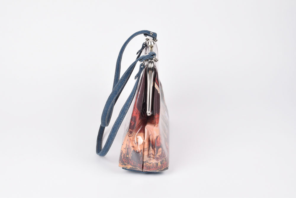 Wild West Handbag with Denim Straps