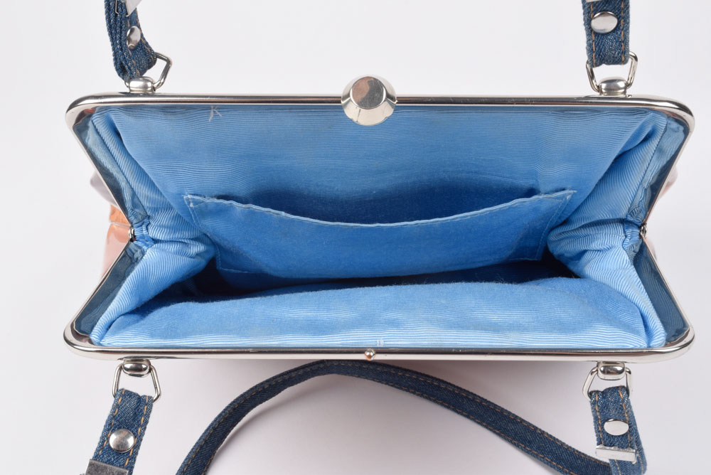 Wild West Handbag with Denim Straps