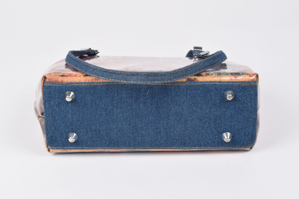 Wild West Handbag with Denim Straps