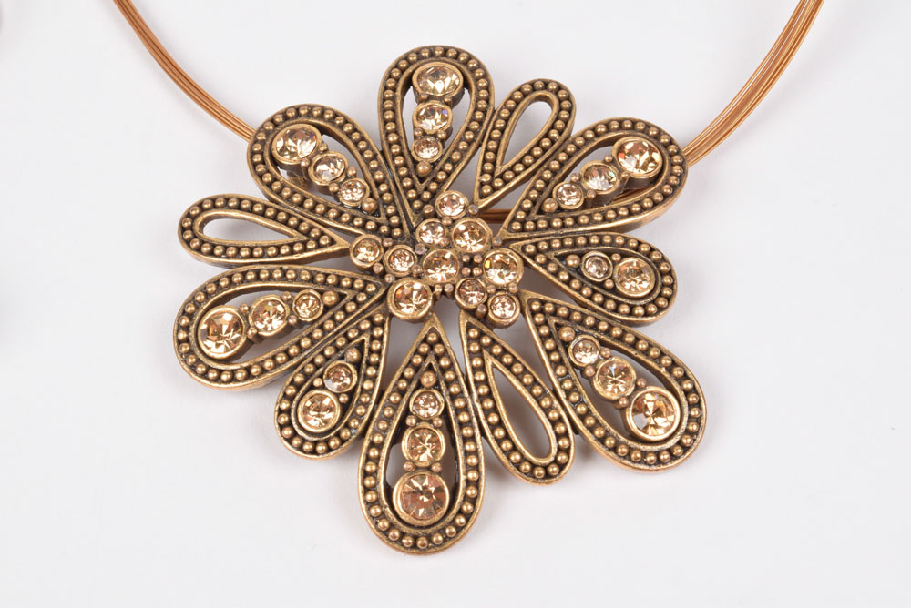 Collection of Gold Tone Costume Jewelry