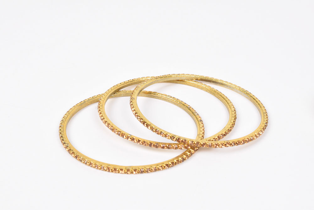 Collection of Gold Tone Costume Jewelry