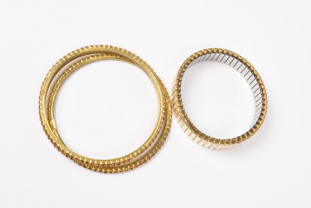 Collection of Gold Tone Costume Jewelry