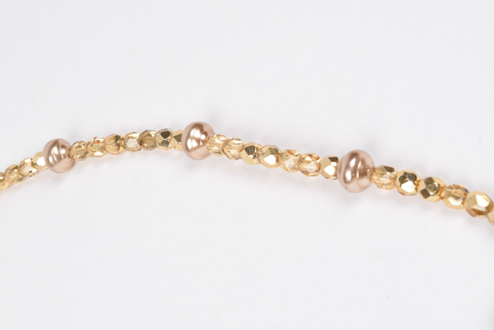 Large Rhinestone and Beaded Belt with Cross