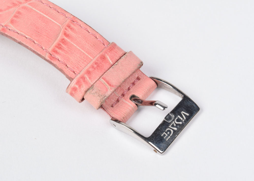 Visage Rhinestone Encrusted Watch