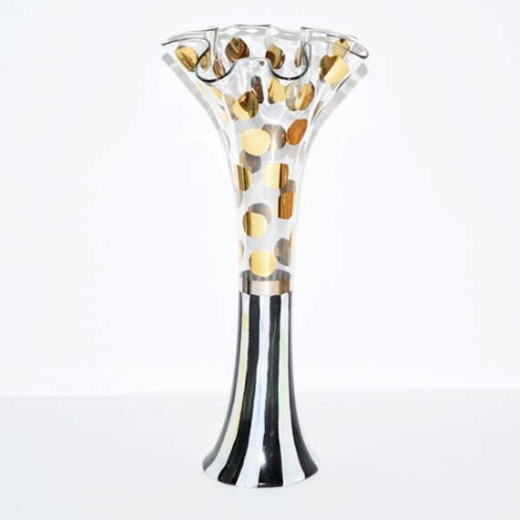 MacKenzie-Childs "Courtly Check" Candlesticks and Votives