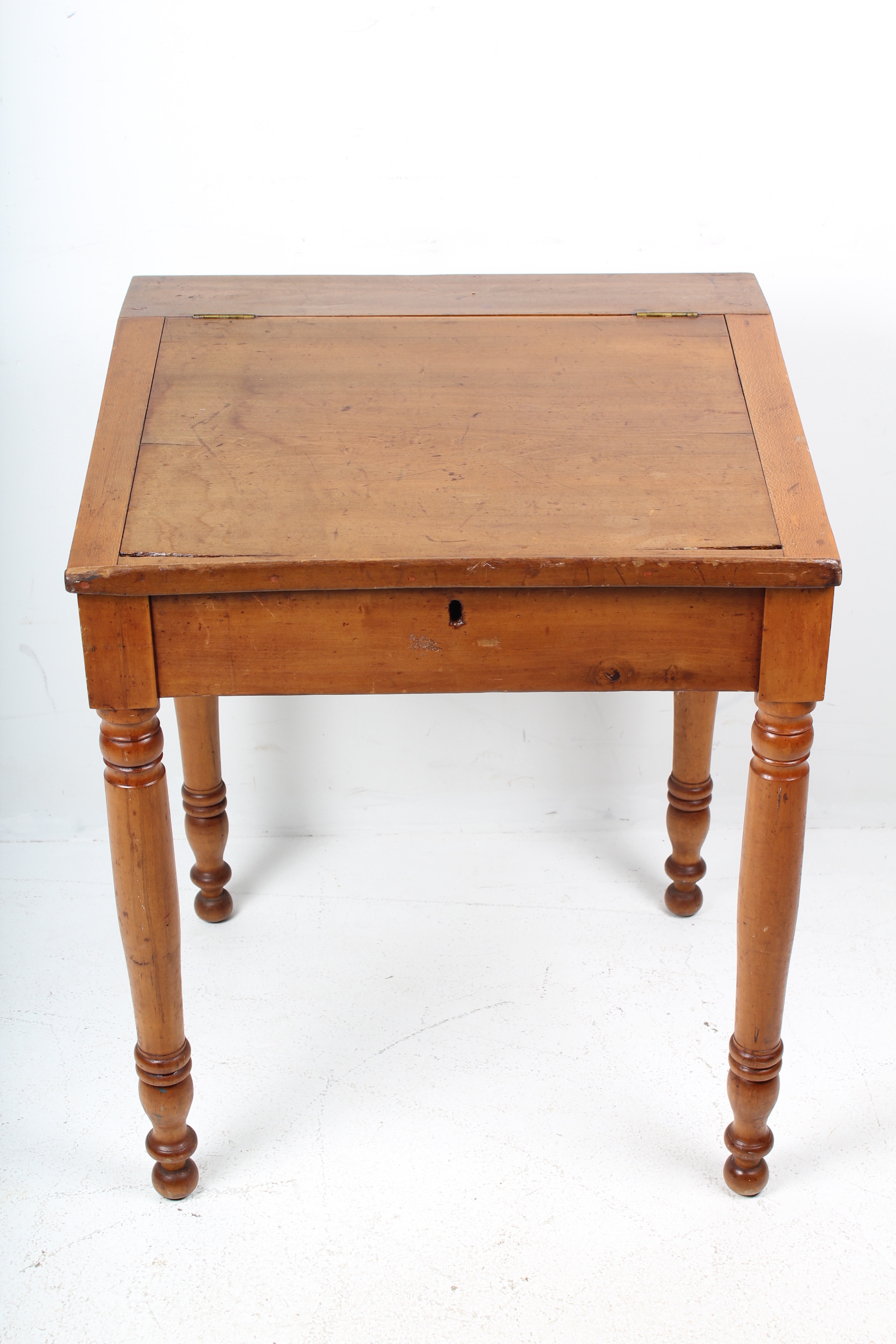 Antique Slant Top Writing Desk with Lift Top