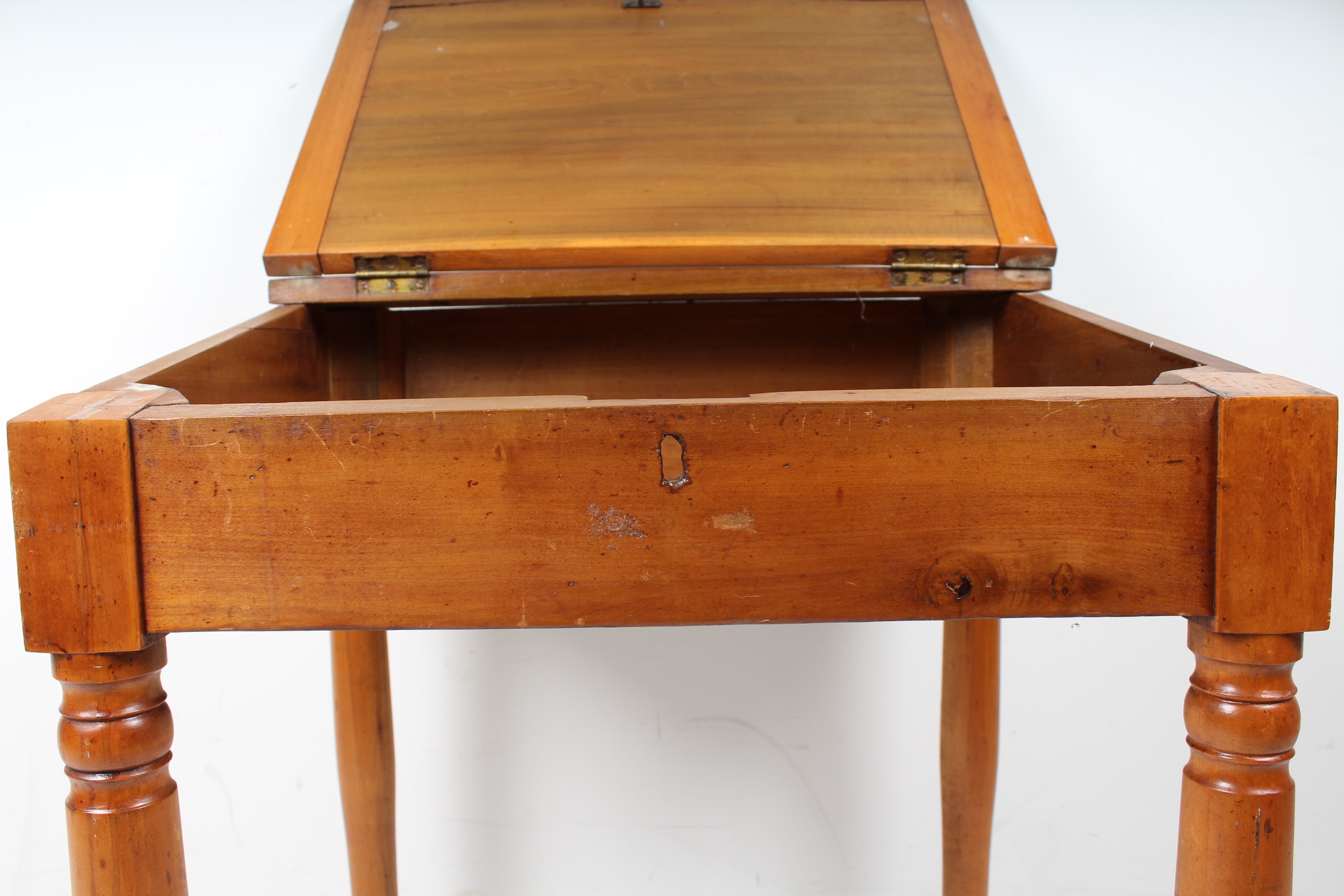 Antique Slant Top Writing Desk with Lift Top