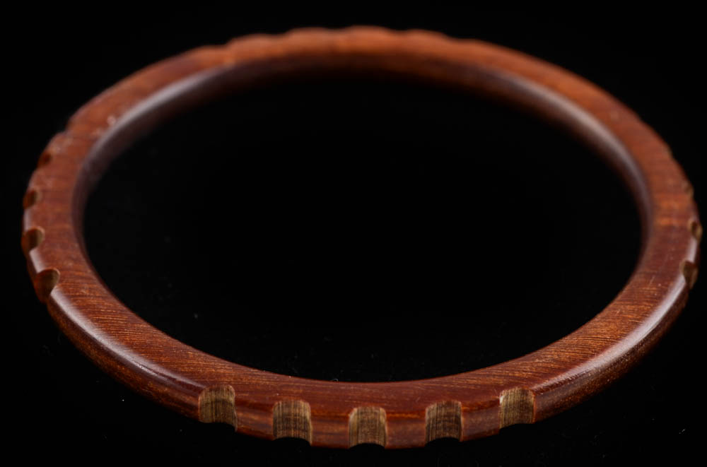 Three Bakelite Bangles and One Wooden Bangle