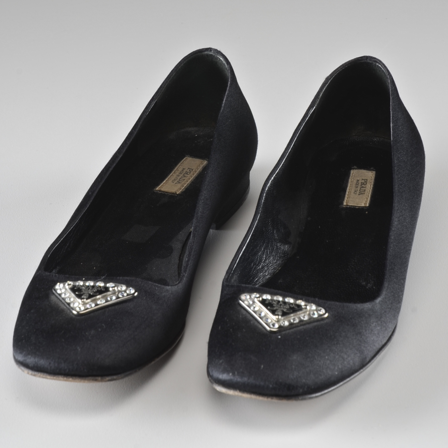 Prada Designer Satin Flats