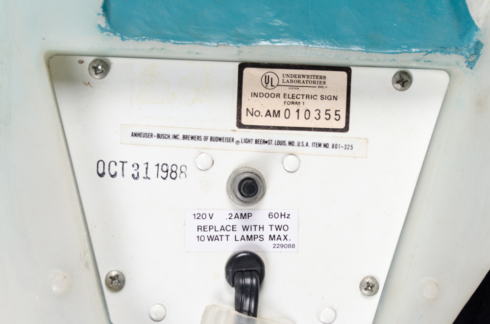 Bud Light "Spuds MacKenzie" Lamp