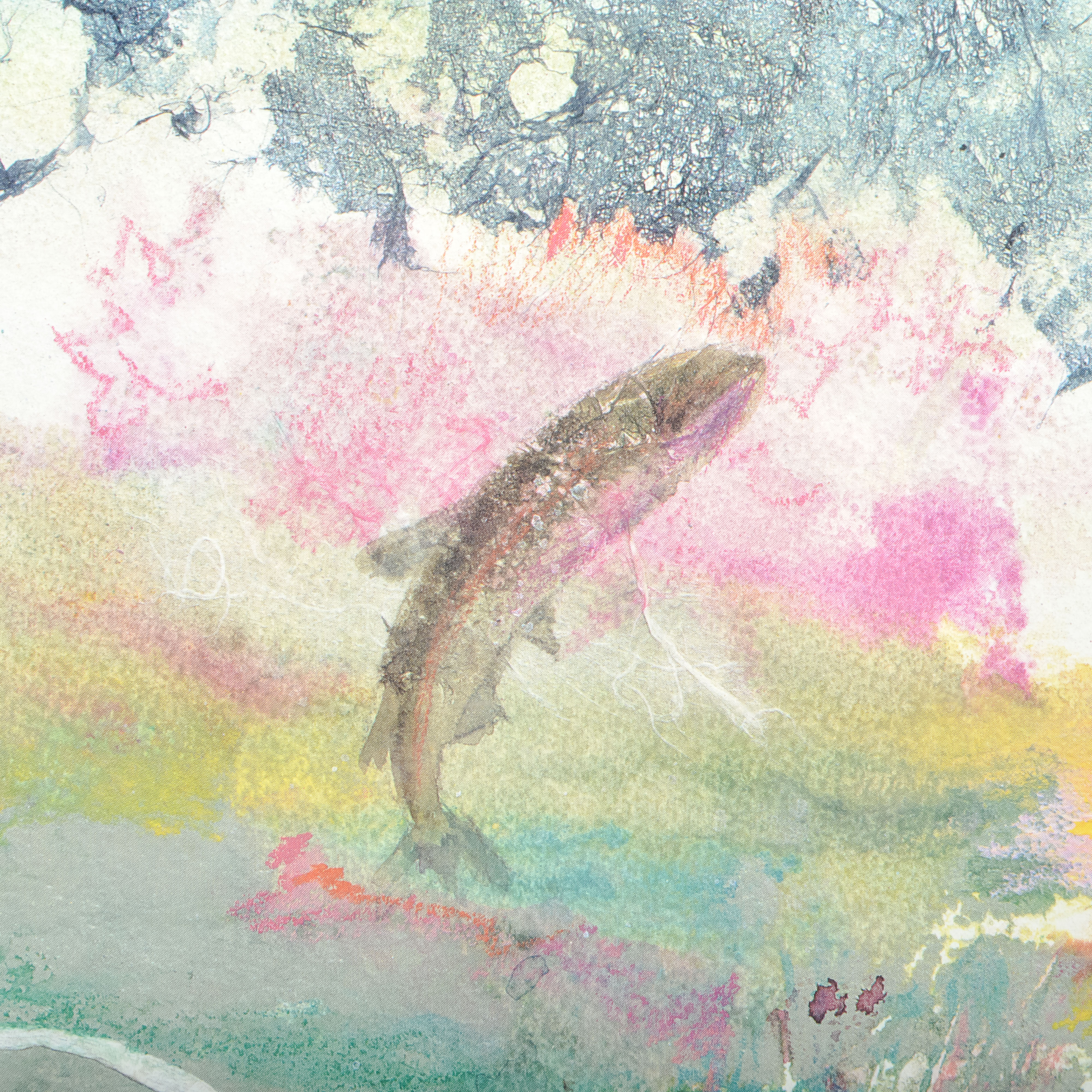 Framed Signed Offset Lithograph "Headwaters" by Betty Jo Fitzgerald