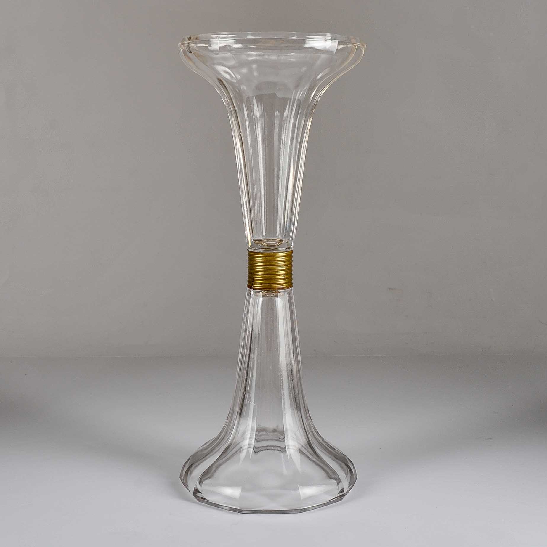 Antique Double Sided Glass Vase