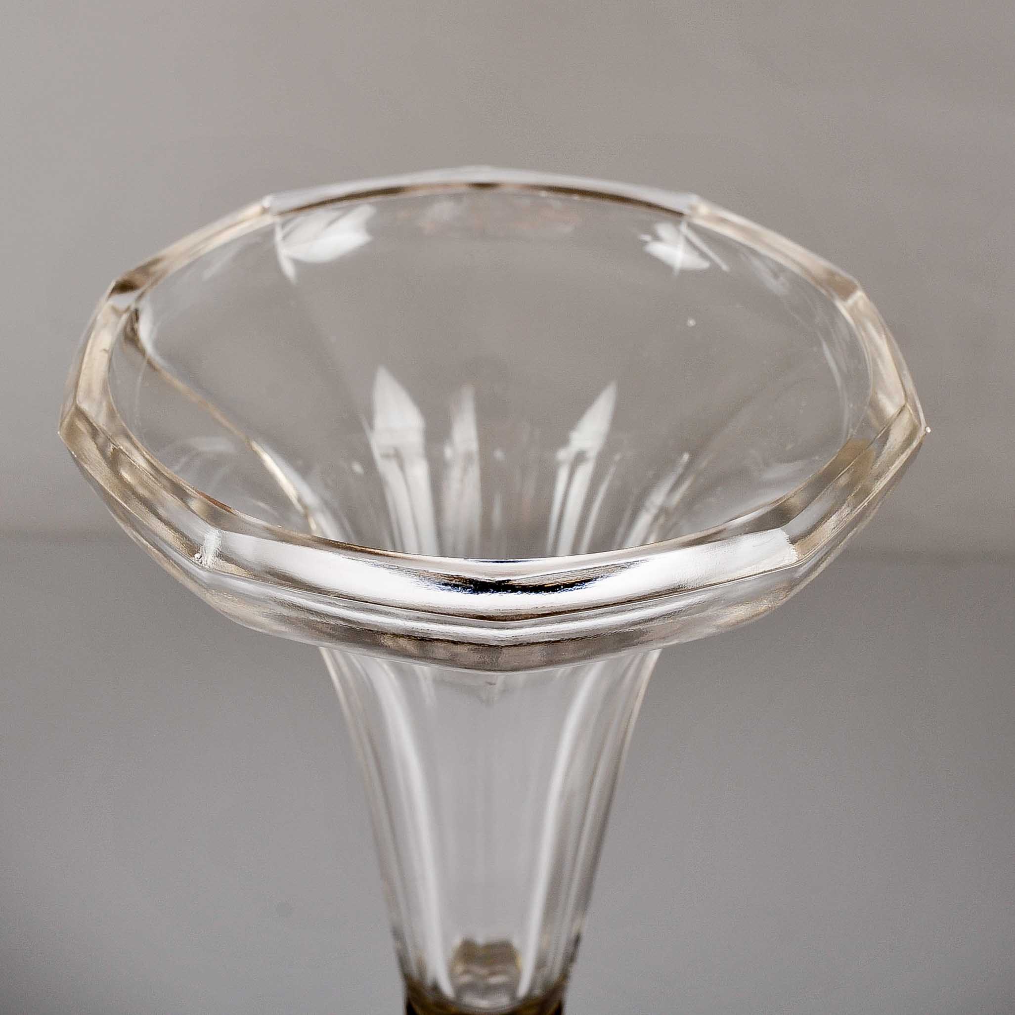 Antique Double Sided Glass Vase