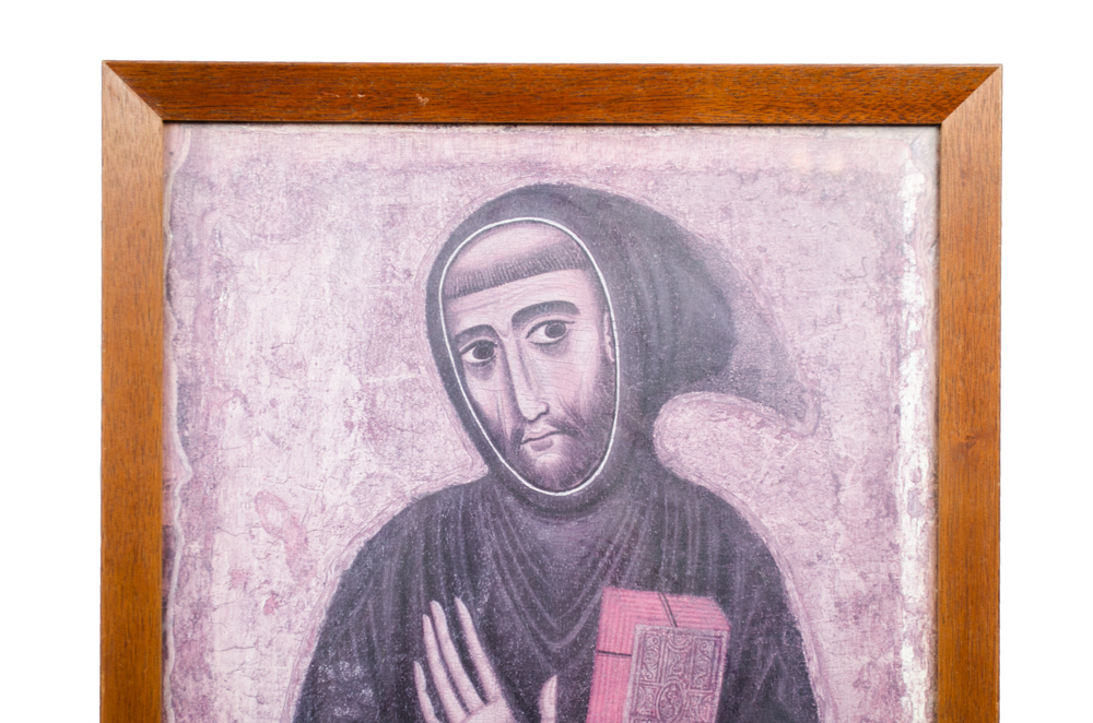 Margaritone di Arezzo "Saint Francis of Assisi" Lithograph