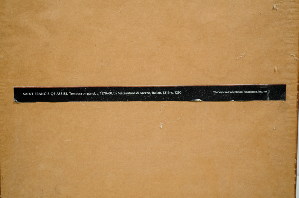 Margaritone di Arezzo "Saint Francis of Assisi" Lithograph
