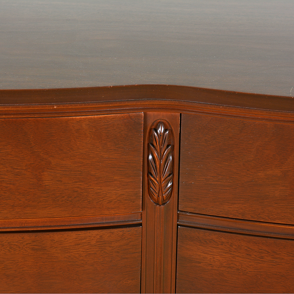 Mid 20th Century Serpentine Double Chest of Drawers by Huntley