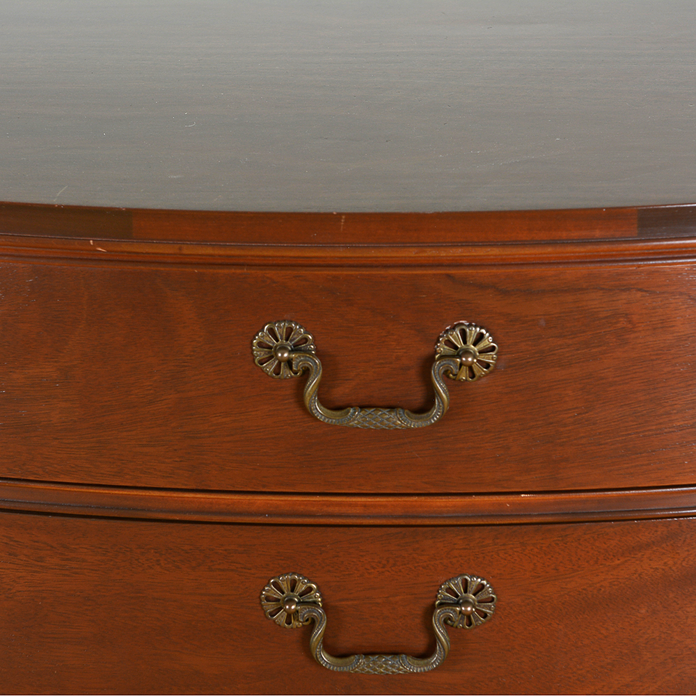 Mid 20th Century Serpentine Double Chest of Drawers by Huntley
