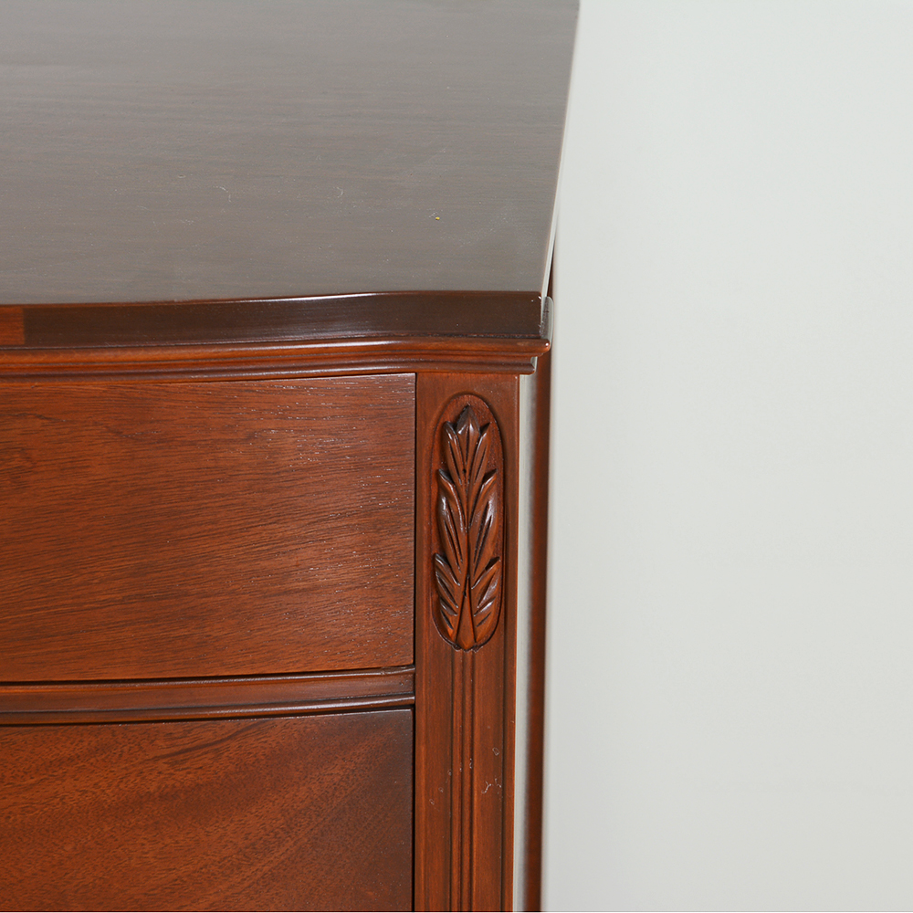 Mid 20th Century Serpentine Double Chest of Drawers by Huntley